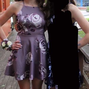 Purple homecoming dress